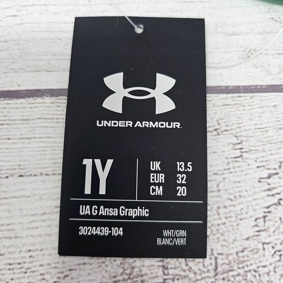 UNDER ARMOUR GIRLS ANSA PRINT SPORT SLIDES KIDS SIZE 1 - Picture 4 of 10